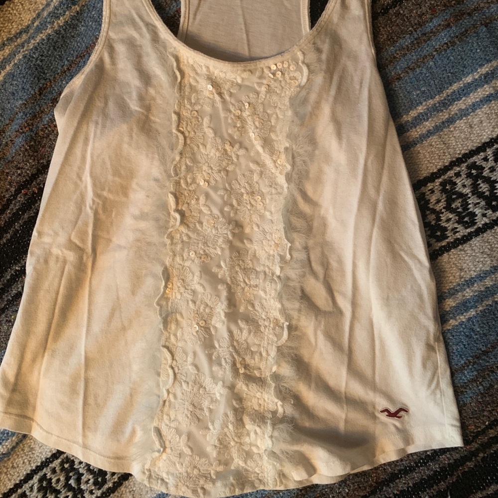 Lace Accented Hollister Tank Top
